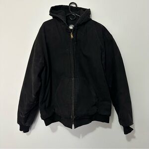 Vintage like Carhartt J140 BLK Distressed Faded Workwear Men Jacket Size XL